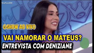 ENTREVISTA COM DENIZIANE ELIMINADA  GSHOW AO VIVO  ELIMINADA DO BBB24 [upl. by Halyak]