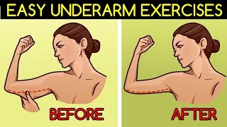 EASY EXERCISES to Lose UNDERARM Fat [upl. by Cyrus476]