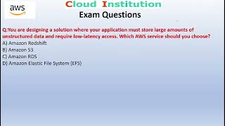 AWS solutions architect associate global exam questions made easy [upl. by Swetiana]