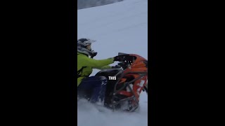 Wheelie on Hayabusa Snow Bike [upl. by Mcnully]