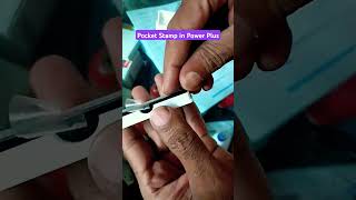 Pocket Stamp Making in Power Plus pocketstamp diy stampmachine viralvideo [upl. by Jermyn528]