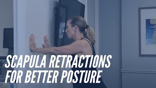 Scapula Retractions  Shoulder Exercises For Better Posture  CORE Chiropractic [upl. by Aix]