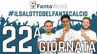 CONSIGLI FANTACALCIO 22ª GIORNATA  ILSALOTTODELFANTACALCIO [upl. by Akemahc]