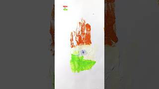 Indian flag painting on hand  🇮🇳 art  independence day hand art  Happy independence Day [upl. by Nefen]