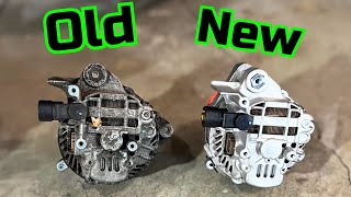 How to Replace an Alternator 2006  2011 Honda Civic [upl. by Apeed379]