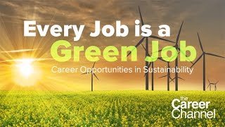 Career Opportunities in Sustainability [upl. by Kendy]