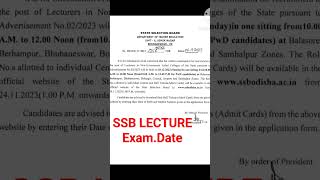 SSB Exam date 2024 Examssb [upl. by Atinaej208]