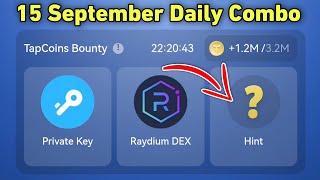 15 September Tap Coin Daily Bounty  tap Coin Bot Daily Combo  Tap Coins Airdrop [upl. by Cecily]