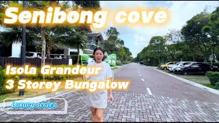 Senibong Cove  Isola Granduer🌲Johor Bahru🌲3 Storey Bungalow canal view❤️ Suenn Low House Tour 056 [upl. by Goff]