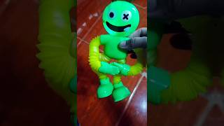 Green Rainbow Friends Pop Tube ASMR 7 satisfying figettoy funny asmrsounds asmrvideo relaxing [upl. by Cope]