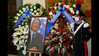 David Sassoli i funerali di Stato in Santa Maria degli Angeli a Roma [upl. by Noirad]