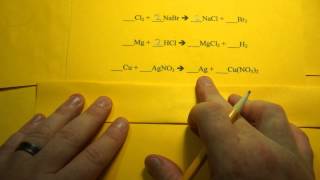 Balancing Chemical Equations Single Replacement Reactions [upl. by Rasia]