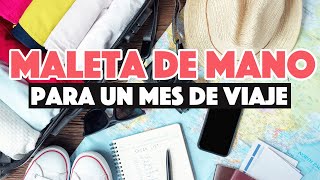 Equipaje de mano para un mes de viaje [upl. by Oirtemed]