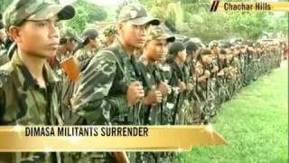 Assam Dimasa militants surrender [upl. by Psyche436]