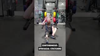 MYOFASCIAL STRETCHING EXERCISE FOR THE SEMITENDINOSUS MUSCLE Shorts [upl. by Zea]