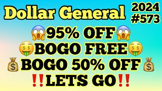 2024573🤑Dollar General Couponing‼️95 OFF‼️BOGO FREE‼️BOGO 50 OFF‼️LETS GO‼️Must Watch👀👀 [upl. by Llerrat116]