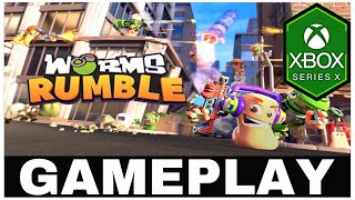 WORMS RUMBLE  Xbox Series X Gameplay [upl. by Hendel]