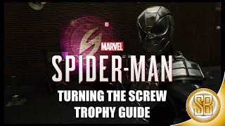 SpiderMan PS4  Turning The Screw Trophy Guide  Screwball Challenges Turf Wars DLC [upl. by Arimlede]