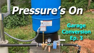 How to install a well pressure tank  From Garage to Apartment  Episode 3 [upl. by Gusti]