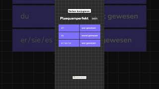 quotSeinquot im Plusquamperfekt  Deutsche Verben konjugieren ichlernedeutsch germangrammar [upl. by Jordison]