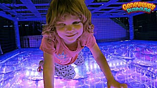 Family Fun with Cute Kid Genevieve at the Indoor Playground [upl. by Nautna]