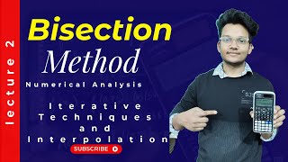 Bisection Method  Numerical Methods  Numerical Analysis [upl. by Kentigera]