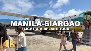 NAIA Terminal 4 Tour amp Full Flight to Siargao  LuzonMindanao  4K  Philippines [upl. by Rosenquist]