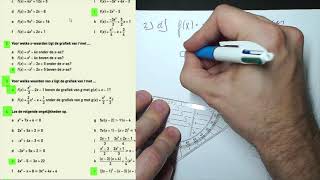 Oefeningen Tweedegraadsfuncties – tekenverlooptekenschema uitleg [upl. by Majka]