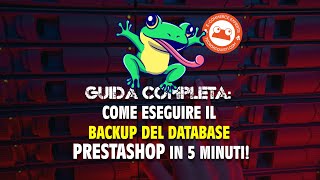 Guida Completa Come Eseguire il Backup del Database PrestaShop in 5 Minuti prestashop [upl. by Bumgardner]