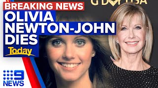 Olivia NewtonJohn dies aged 73  9 News Australia [upl. by Inaniel]