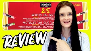 Oil Pastel Brand Review Sargent Art vs Pentel [upl. by Aphrodite]