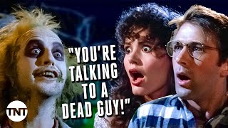 Alec Baldwin and Geena Davis Meet Beetlejuice Michael Keaton CLIP  Beetlejuice  TNT [upl. by Annoyt]