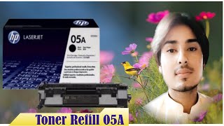 How To Cartridge Refill 05A Hp laserjet CE505A Refiling Printer Tech [upl. by Anidnamra144]