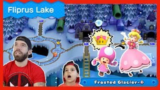 Frosted Glacier secret exit PLUS secret level walkthrough New Super Mario Bros U Deluxe [upl. by Anelhtac]