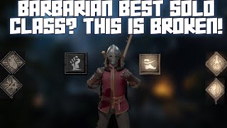 Barbarian BEST SOLO CLASS This IS BROKEN  Dark and Darker [upl. by Ambrogino]