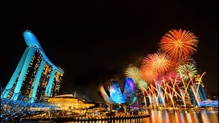 Singapore NDP 2024 Fireworks  Singapore Marina Bay [upl. by Ahscrop697]