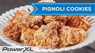 Authentic Italian Pignoli Cookies  PowerXL Air Fryer Oven Recipes [upl. by Childs]