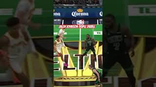 Jalen Johnson Triple Double 🥜🤯 nba gaming anime atlantasports basketball wwe shorts food [upl. by Damon]