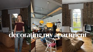 decorating my apartment amp vintage furniture shopping  mid century modern apartment [upl. by Fuchs735]