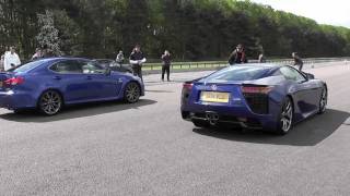 Lexus LFA vs Lexus ISF [upl. by Anilram]