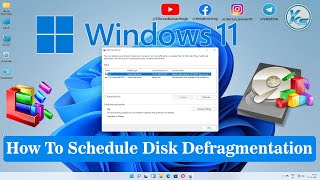 ✅ How To Schedule Disk Defragmentation On Windows 11  Disk Defragmentation Kaise Schedule Kare 2021 [upl. by Baxy]