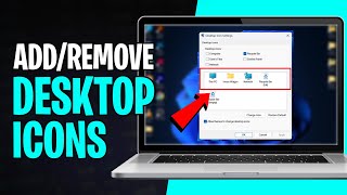 How to AddRemove Icons on Desktop in Windows 11  2024 EASY [upl. by Randene]