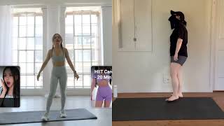 I did Chloe Tings quotDo This Everyday To Lose Weightquot HIIT from her 2019 2 Weeks Shred Challenge [upl. by Yennej]