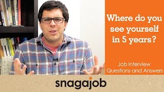 JOB INTERVIEW questions and answers Part 1 Where do you see yourself in 5 years [upl. by Lauter]