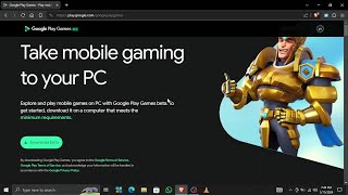 HOW TO PLAY YOUR MOBILE GAMES ON YOUR PC FOR FREE WITH THE OFFICIAL GOOGLE PLAY GAMES [upl. by Nanda380]