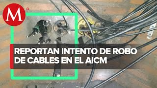 Sistema de migración del AICM falló por intento de robo de cable INM [upl. by Ced]