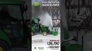 John Deere 1025R  Factory Cab and Snow Blower  Winter Ready  Riesterer amp Schnell [upl. by Blase]