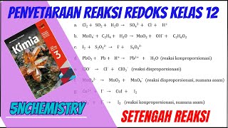 Penyetaraan Reaksi Redoks Cara Setengah Reaksi IonElektron part2 erlangga kimiakelas12 [upl. by Fanny]