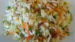 How to make Ramen Noodle Salad  99 CENTS ONLY store recipe [upl. by Ennovad321]