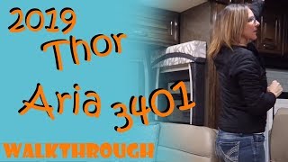 2019 Thor Aria 3401 Walkthrough  54 Nights RV [upl. by Lucretia]